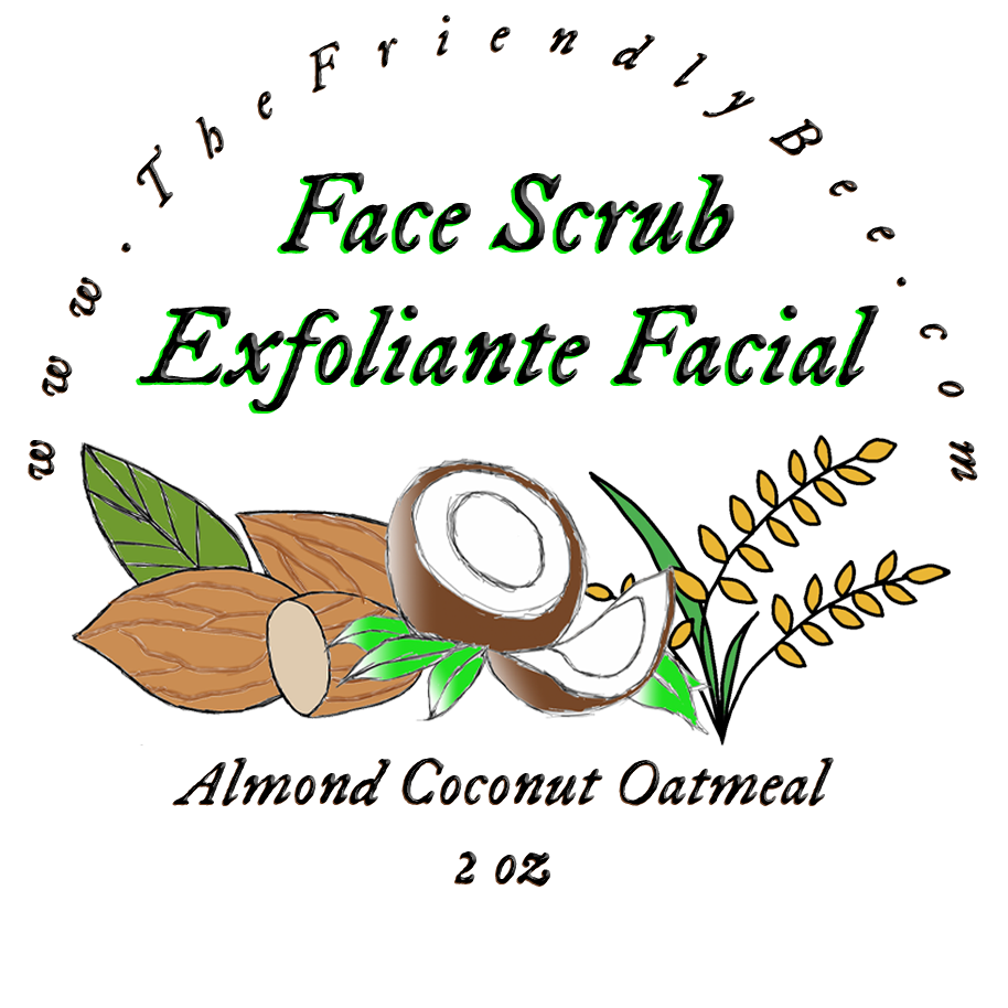 Almond Coconut Oatmeal Face Scrub