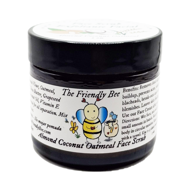 Almond Coconut Oatmeal Face Scrub